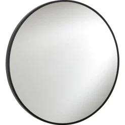 Badkamerspiegel Zwart Ø80 Cm