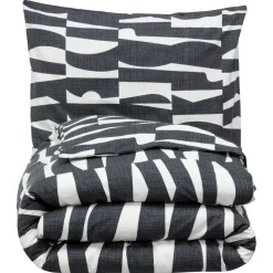 Dekbedovertrek Flanel Ozzie Zwart Wit 140x220 Cm