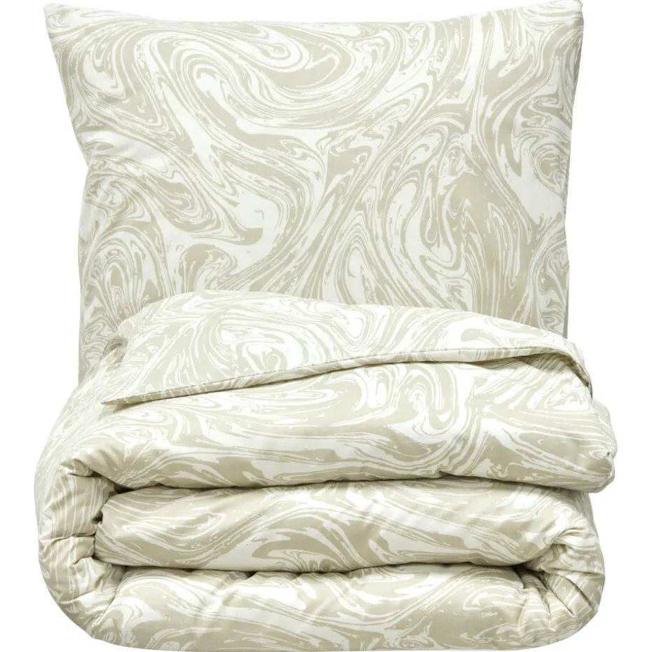 Dekbedovertrek Marble Taupe 140x220 Cm