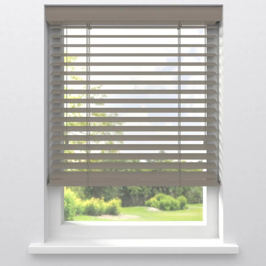Fenstr Bamboe Jaloezie Tijl Grijs 65mm