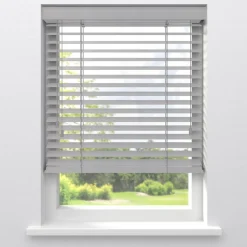 Fenstr Bamboe Jaloezie Tijl Wit 65mm
