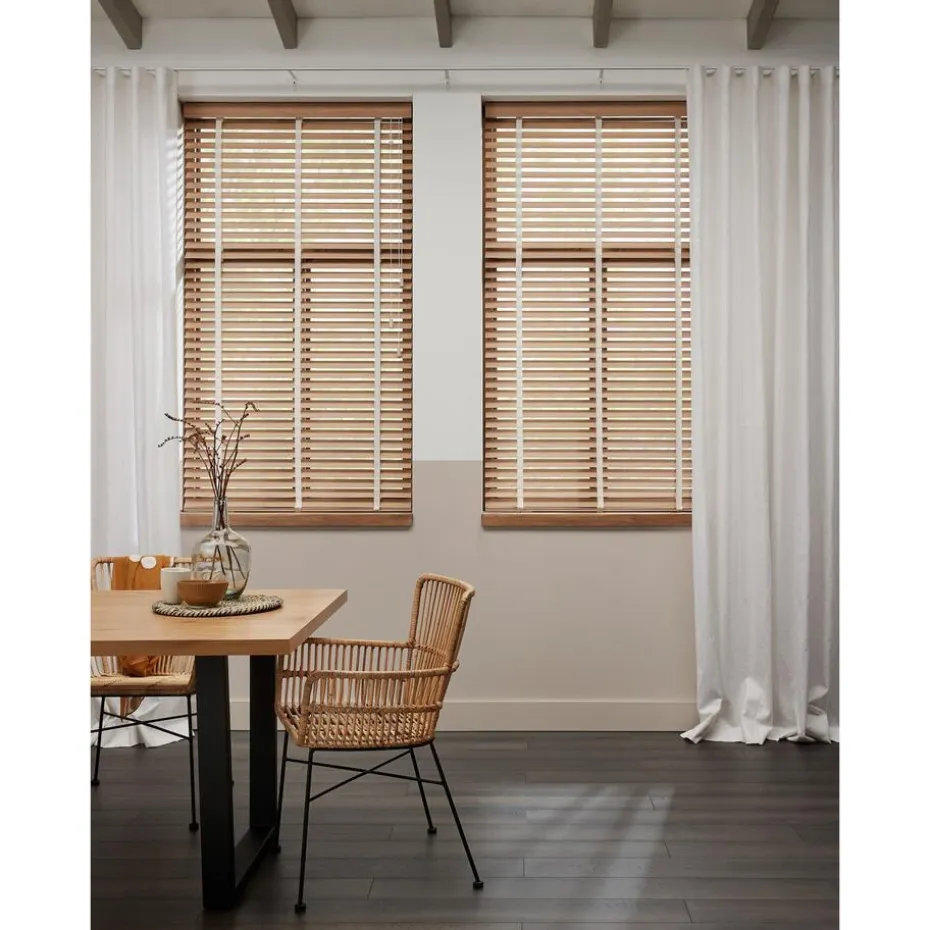 Fenstr Bamboe Jaloezie Wietze Beige 50mm