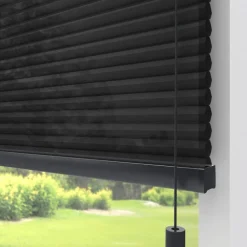 Fenstr Dubbel Plissé Dewi Zwart Lichtdoorlatend
