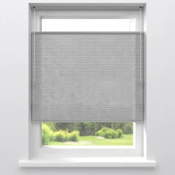 Fenstr Dubbel Plissé Jana Grijs Lichtdoorlatend