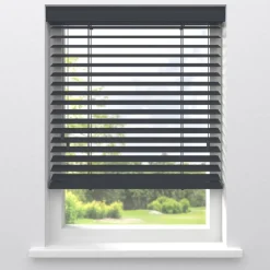Fenstr Houten Jaloezie Hein Antraciet 50mm