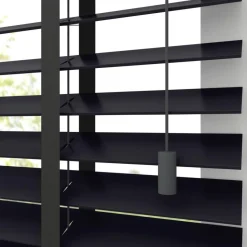 Fenstr Houten Jaloezie Hein Zwart 50mm
