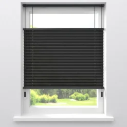 Fenstr Plissé Mara Zwart Lichtdoorlatend