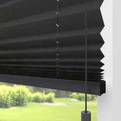 Fenstr Plissé Mara Zwart Lichtdoorlatend