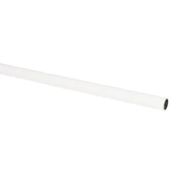Gordijnroede 100 Cm Wit Kunststof - Ø13mm