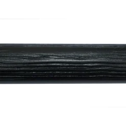 Gordijnroede 200cm Zwart Hout Ø28mm