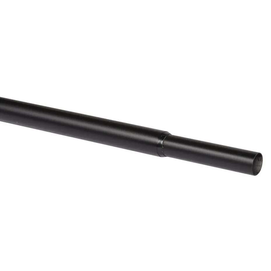 Gordijnroede 170-300 Cm Zwart Metaal - Ø16-19mm