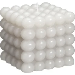 Kaars Cube Grijs