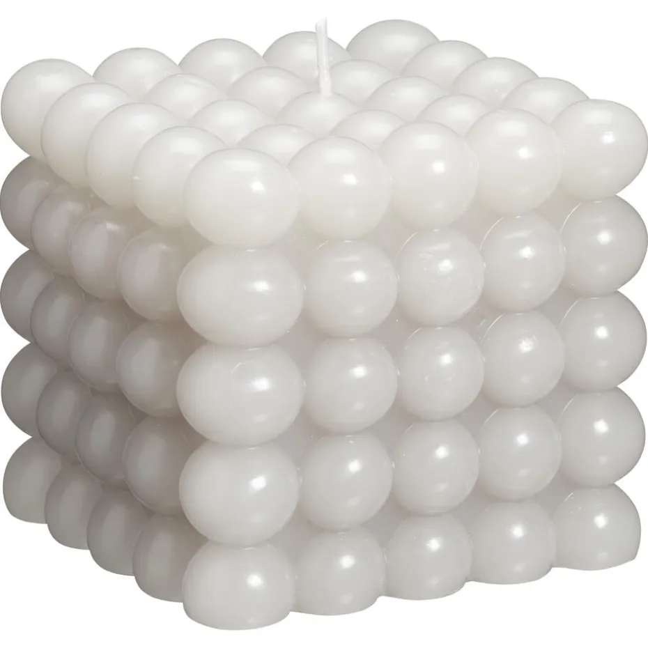 Kaars Cube Grijs