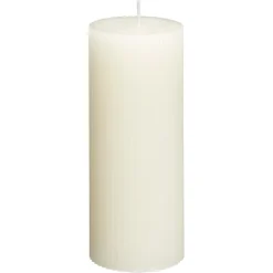 Kaars Rustiek Ribbel Naturel 15 Cm