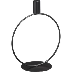 Kandelaar Obi Rond Zwart