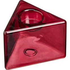 Kandelaar Triangle Wijnrood