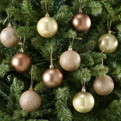 Kerstbal Koper 10 Stuks