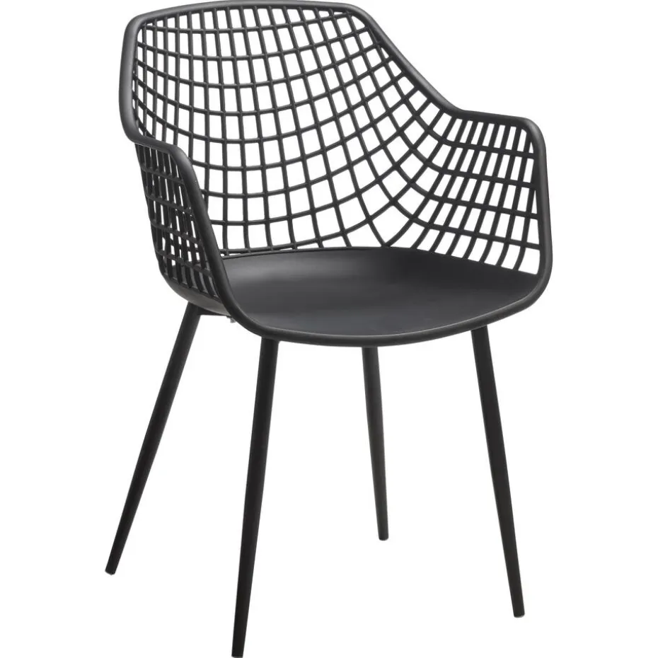 Kuipstoel Webbing Zwart