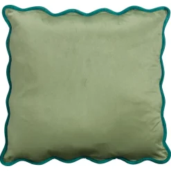 Kussen Scallop Groen - 45x45 Cm