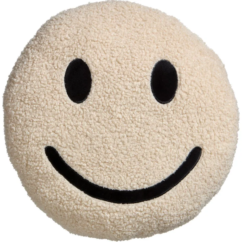 Kussen Smiley Beige Ø35 Cm ø 35 Cm