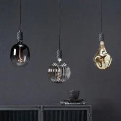 LED Lamp 16,5x28 Cm Champagne E27 Dimbaar