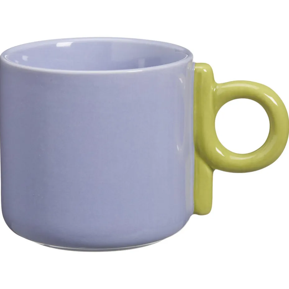 Mok Met Oor Shapes Lila-Groen 300ml