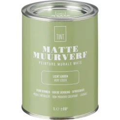 Muurverf Mat Licht Groen 1 L