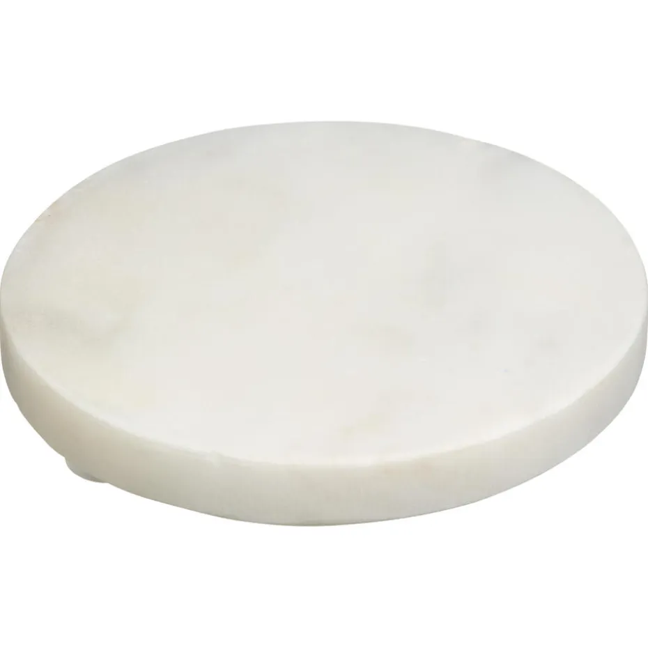 Onderzetter Rond Marmer Wit