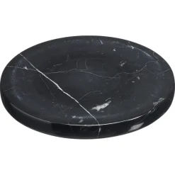 Onderzetter Rond Marmer Zwart