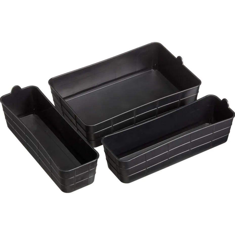 Opberger Midi Zwart - 3 Stuks