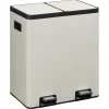 Pedaalemmer Duo 40 Liter Grijs