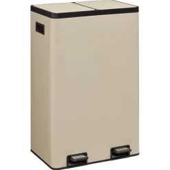 Pedaalemmer Duo 60 Liter Grijs