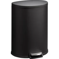 Pedaalemmer Flatback 50 Liter Zwart