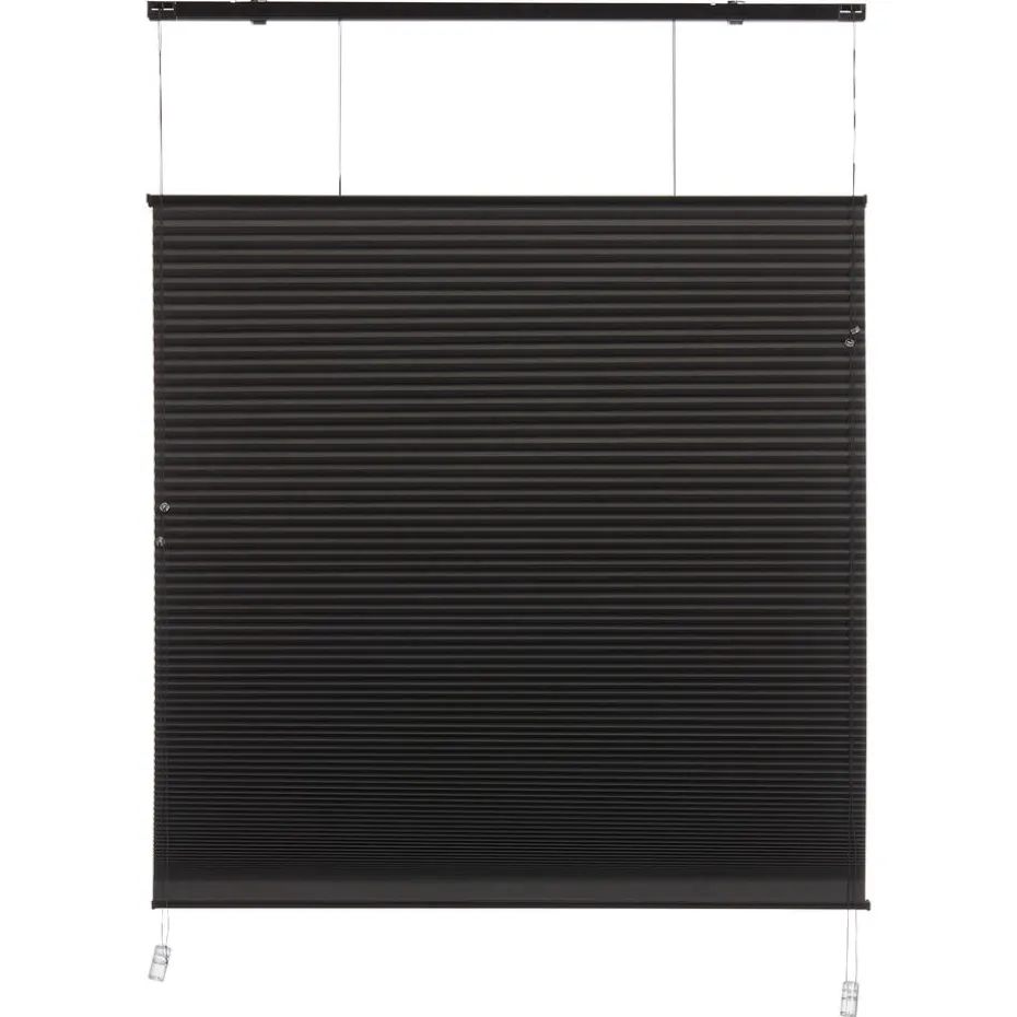 Plisségordijn Dae Zwart 80x175 Cm