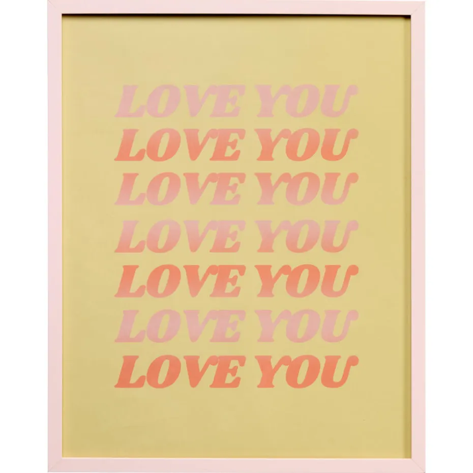 Poster Love You 40x50 Cm