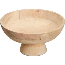 Schaal Op Voet ⌀30cm Hout Naturel