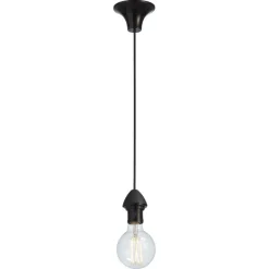 Snoerpendel E27 Zwart