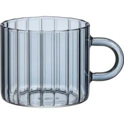 Theeglas Solo Ribbel Grijs - 260 Ml