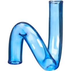 Vaas Tube Blauw 13x15x15 Cm
