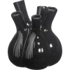 Vaas Tulp Zwart 17x20 Cm