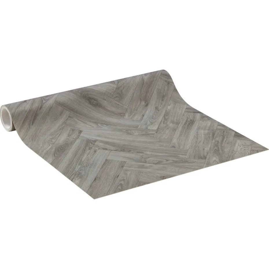 Vinyl Woodward Taupe Eiken Visgraat