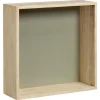Wanddecoratie Hout Olijfgroen Maat L 30x10x30 Cm