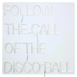 Wandlamp Neon Discoball Rood